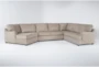 Alessandro Mocha 170" 3 Piece Oversized Sectional with Left Arm Facing Cuddler - Signature