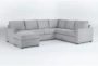 Mathers Oyster 124" 2 Piece Sectional With Left Arm Facing Chaise  - Signature