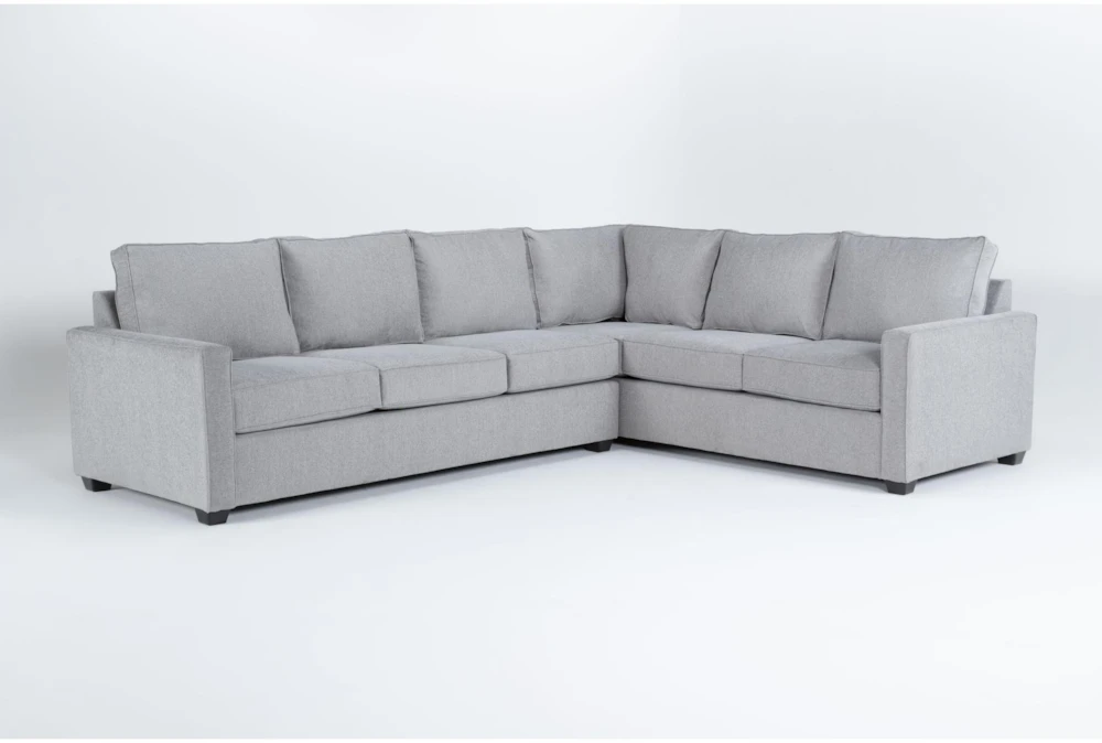 Mathers Oyster 125" 2 Piece Sectional with Left Arm Facing Sofa