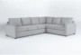 Mathers Oyster 125" 2 Piece Sectional with Left Arm Facing Sofa - Signature