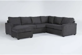 Mathers Slate 124" 2 Piece Sectional With Left Arm Facing Chaise 