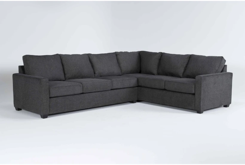 Mathers Slate 125" 2 Piece Sectional with Left Arm Facing Sofa - 360