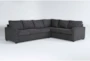 Mathers Slate 125" 2 Piece Sectional with Left Arm Facing Sofa - Signature