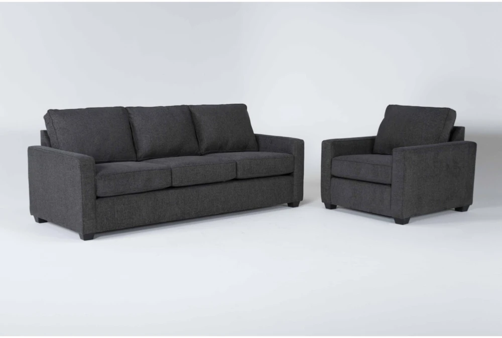 Mathers 91" Slate Sofa/Chair Set