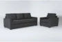 Mathers Slate 2 Piece Sofa & Chair Set - Signature