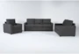 Mathers Slate 3 Piece Sofa, Loveseat & Chair Set - Signature