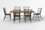 Magnolia Home Collins Dining With Bungalow Dining Chairs Set For 6 By Joanna Gaines - Back