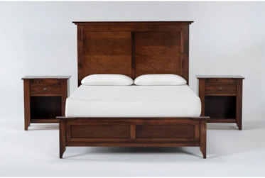 Westin Asbury California King 3 Piece Bedroom Set With 2 1-Drawer Nightstands