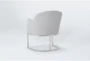 Tribeca Curved Metal Base Chair - Side
