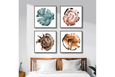 Tree Ring Abstract Large Set Of 4 By Drew & Jonathan For Living Spaces