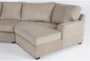 Alessandro Mocha 170" 3 Piece Sectional With Right Arm Facing Cuddler - Detail