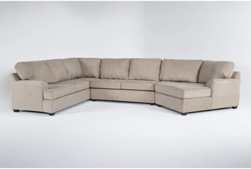 Alessandro Mocha 170" 3 Piece Oversized Sectional with Right Arm Facing Cuddler - 360