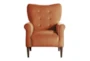 Magdala Orange Accent Chair - Front