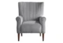 Abram Grey Accent Chair - Front