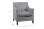 Cecelia Dark Grey Accent Chair - Detail