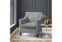 Cecelia Dark Grey Accent Arm Chair - Room
