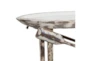 49X33 Light Brown Wood Accent Table - Detail