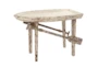 49X33 Light Brown Wood Accent Table - Signature