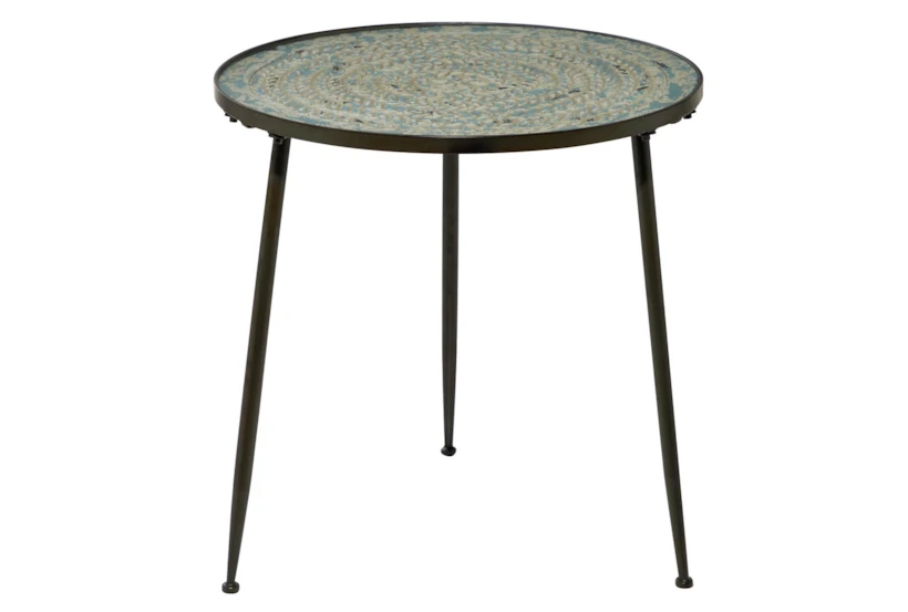 24X23 Black Iron Accent Table - 360