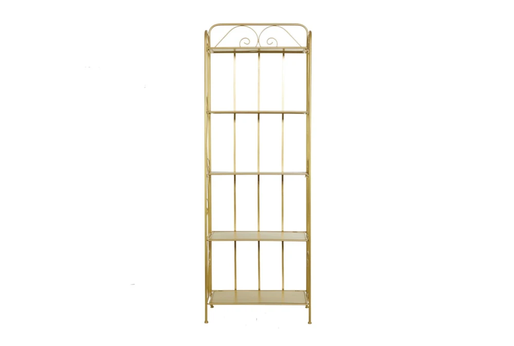 Gold Iron Bakers Rack