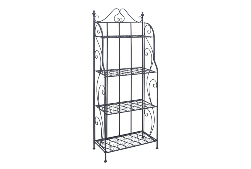 Black Iron Traditional Bakers Rack - 360