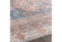 9'3"x12' Rug-Colbourn Machine Washable Blue/Dusty Coral - Side