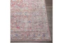 2'7"x12' Rug-Colson Machine Washable Blue/Dusty Pink - Material