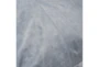 22X22 Sea Fog Blue Pieced Leather Throw Pillow - Detail