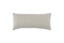16X36 Grey Stripe Multi Woven Lumbar Throw Pillow - Back