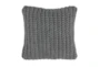 20X20 Sea Fog Blue Knit Throw Pillow - Signature