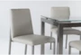 Toby 9 Piece Glass Top Rectangle Dining Set - Detail