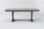 Farmlyn Oatmeal Extension Dining Table - Front