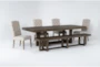 Palazzo 106" Dining With Bench + Biltmore Side Chair Set For 6 - Side