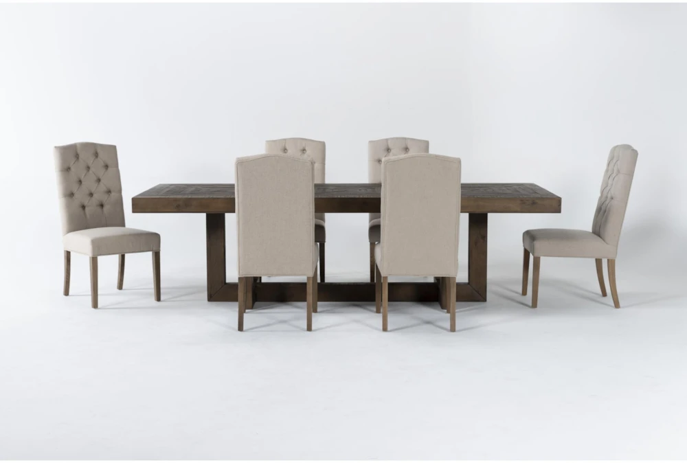 Palazzo 7 Piece Dining Set With Biltmore Side Chairs