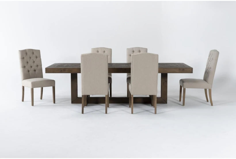 Palazzo 7 Piece Dining Set With Biltmore Side Chairs - 360