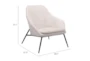 Jauncey Beige Fabric Accent Chair - Detail