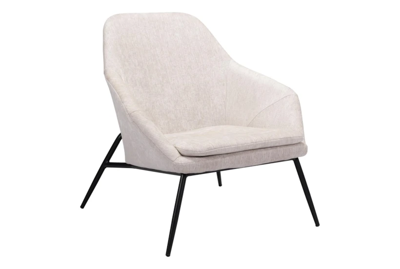 Jauncey Beige Fabric Accent Chair - 360