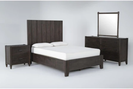 Gustav King Storage 4 Piece Bedroom Set With Nightstand By Nate Berkus + Jeremiah Brent