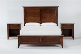 Westin Asbury Queen 3 Piece Bedroom Set With 2 1-Drawer Nightstands