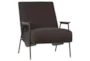 Metal Frame + Fabric Accent Chair With Wood Detail - Signature