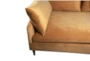Ochre Velvet Loose Cushion Back Sofa                                 - Detail