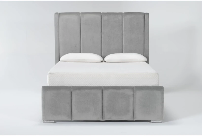 Sidney California King Upholstered Panel Bed - 360