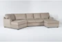 Alessandro Mocha 161" 2 Piece Dual Chaise Sectional with Left Arm Facing Cuddler - Signature