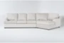 Alessandro Moonstone 161" 2 Piece Sectional With Right Arm Facing Cuddler - Signature