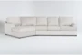 Alessandro Moonstone 161" 2 Piece Sectional With Left Arm Facing Cuddler - Signature
