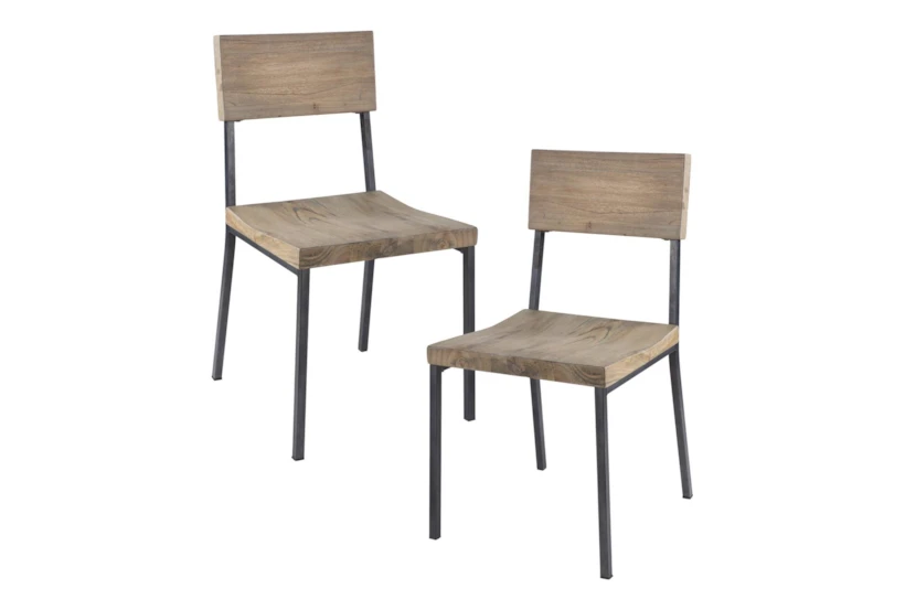 Bernardo Grey Dining Chair Set Of 2 - 360