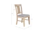 Cece Natural/Grey Dining Side Chair Set Of 2 - Detail