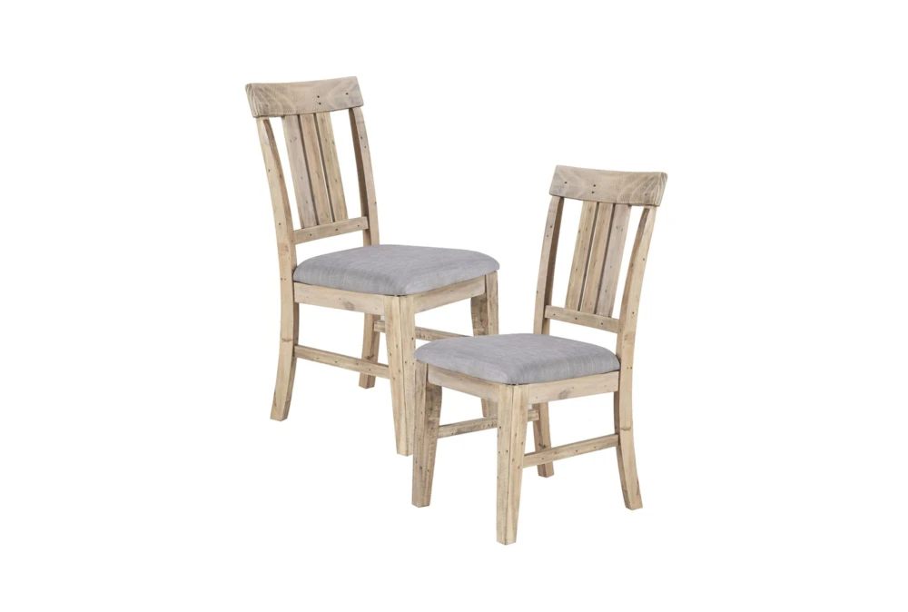 Cece Natural/Grey Dining Side Chair Set Of 2