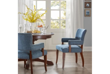 Calloway Blue Arm Dining Chair