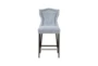 Marc Light Blue Counter Stool With Back - Front